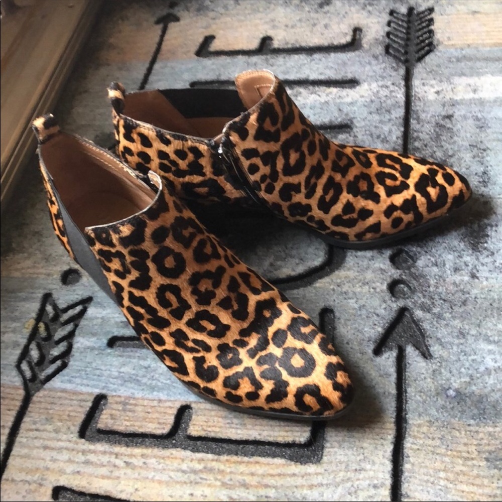 Size 8.5 calf haired booties